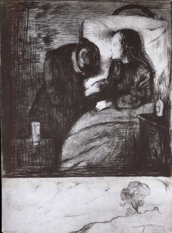 Edvard Munch Sick oil painting image